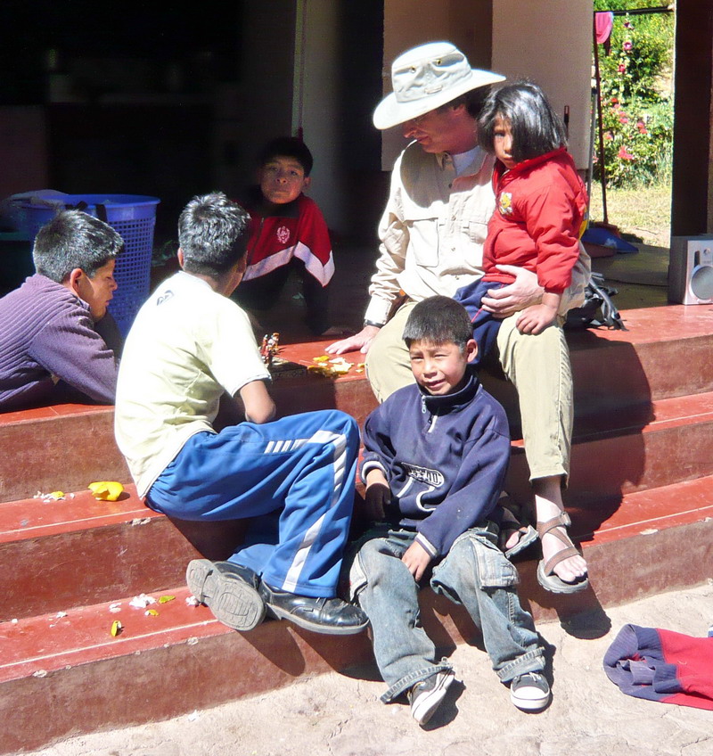 Chess with orphange kids